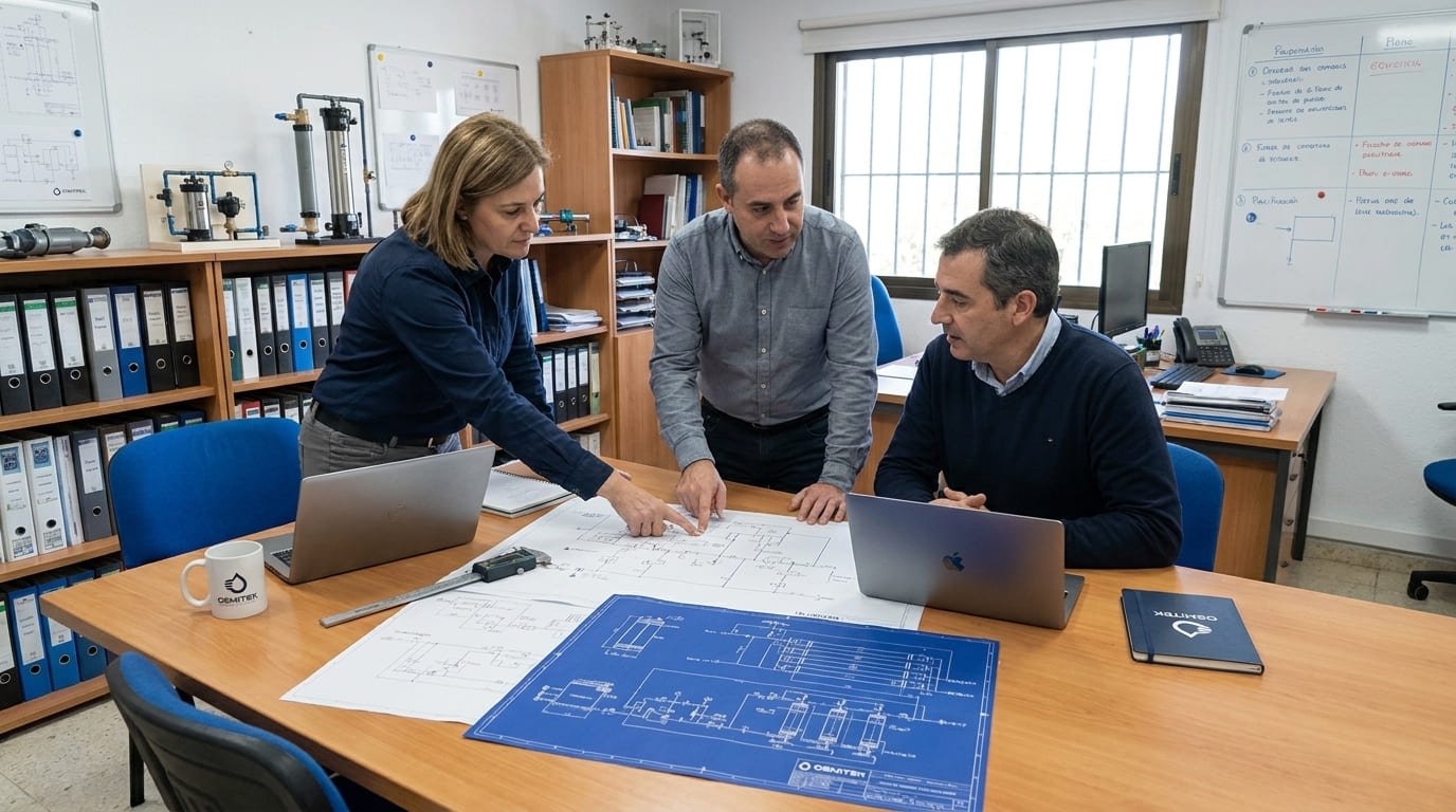 Proceso de trabajo y planificación técnica en OSMITEK