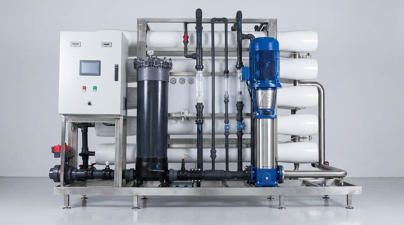 Equipo de ósmosis industrial OI6380 de 18.000 L/h